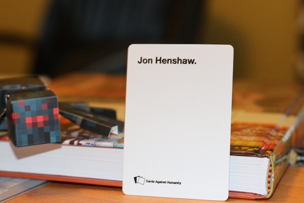 Personalized card from Cards Against Humanity