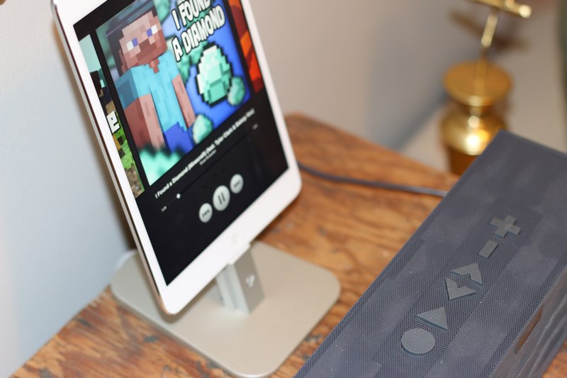 iPad with Spotify and Big Jam Box